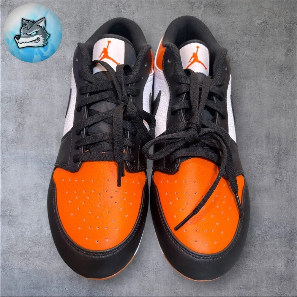 Nike Air Jordan 1 Low TD Men's Size 11 Shattered Backboard FB Cleats FJ6245-801